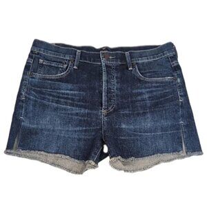 Citizens Of Humanity Denim Shorts Distressed Cut Off High Rise Button Fly